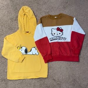Zara x Girls Graphic Sweatshirt Bundle